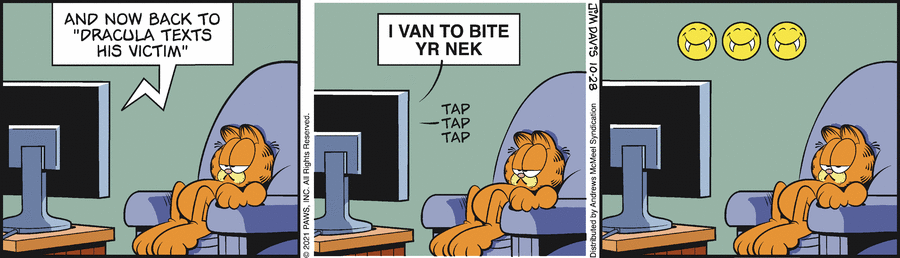 Garfield, October 28, 2021