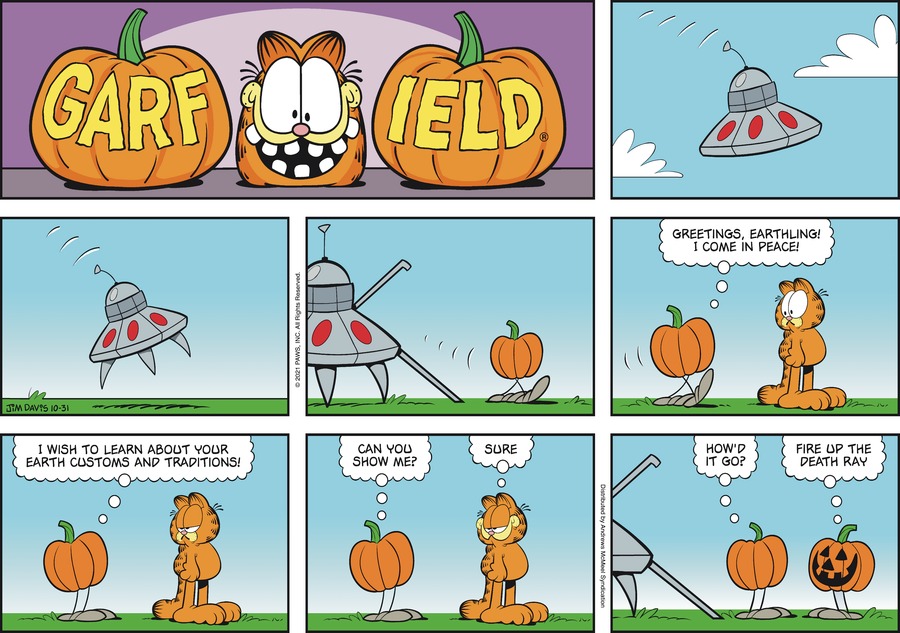 Garfield, October 31, 2021