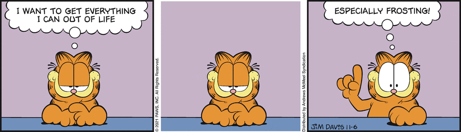 Garfield, November 6, 2021