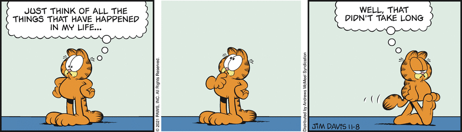 Garfield, November 8, 2021