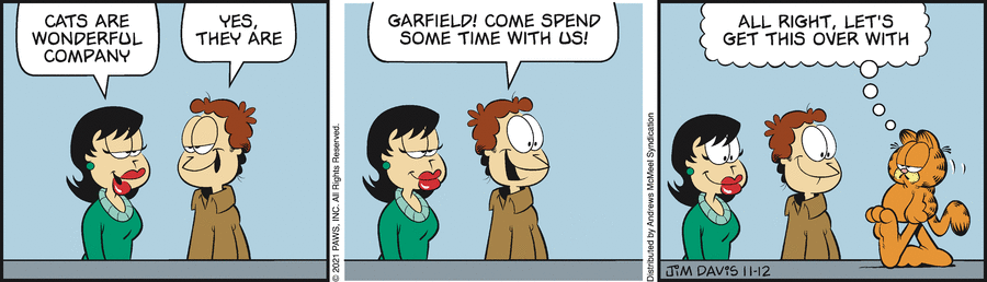 Garfield, November 12, 2021