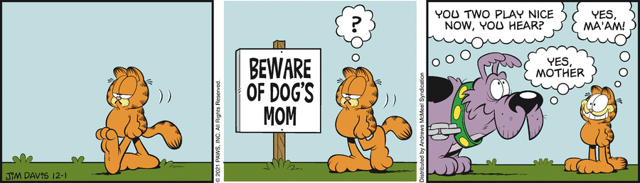 Garfield, December 1, 2021