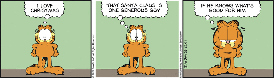 Garfield, December 11, 2021