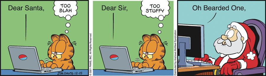 Garfield, December 15, 2021