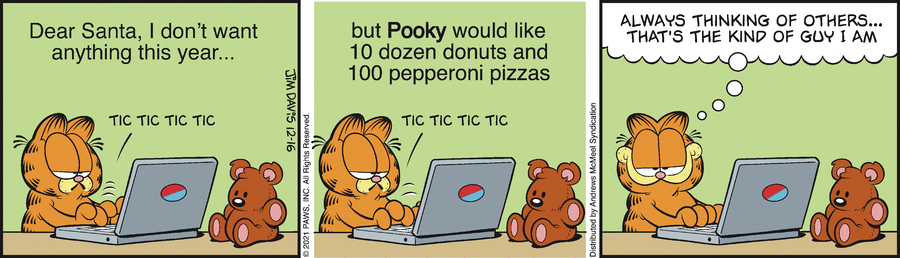 Garfield, December 16, 2021