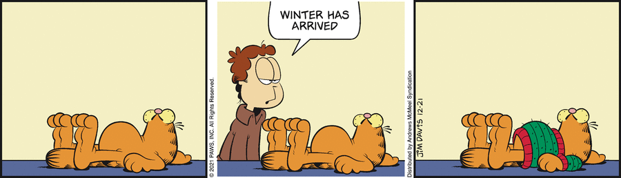 Garfield comic strip for Tuesday, December 21, 2021