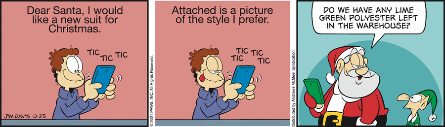 Garfield, December 23, 2021