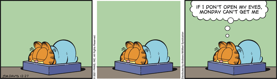 Garfield, December 27, 2021