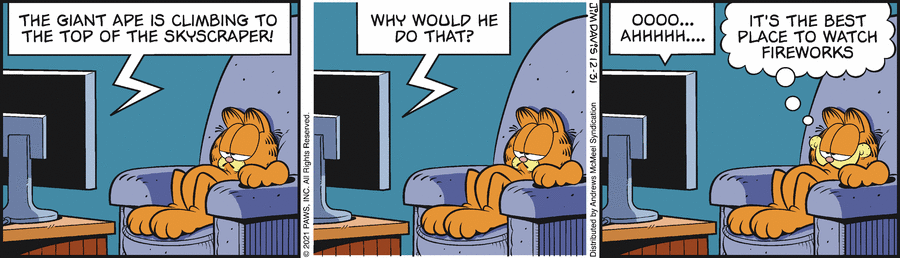 Garfield, December 31, 2021