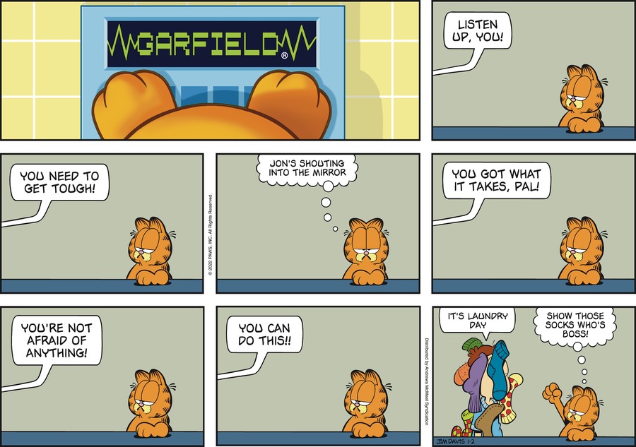 Garfield, January 2, 2022