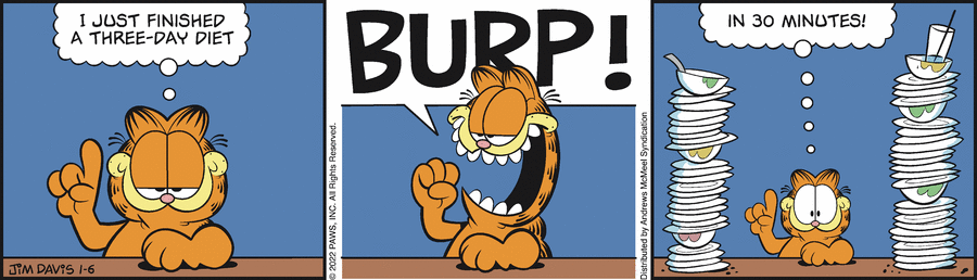 Garfield, January 6, 2022