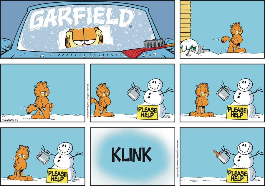 Garfield, January 9, 2022