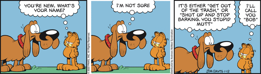 Garfield, January 12, 2022