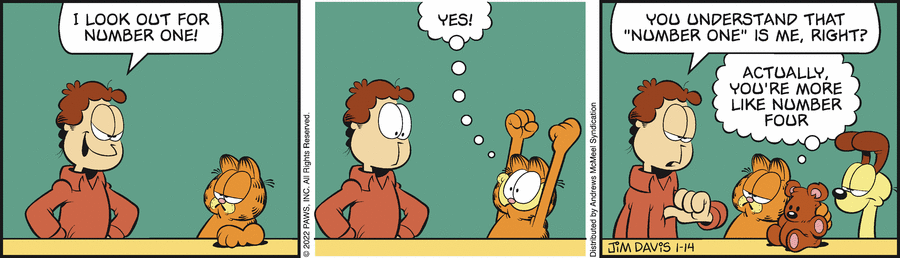 Garfield, January 14, 2022