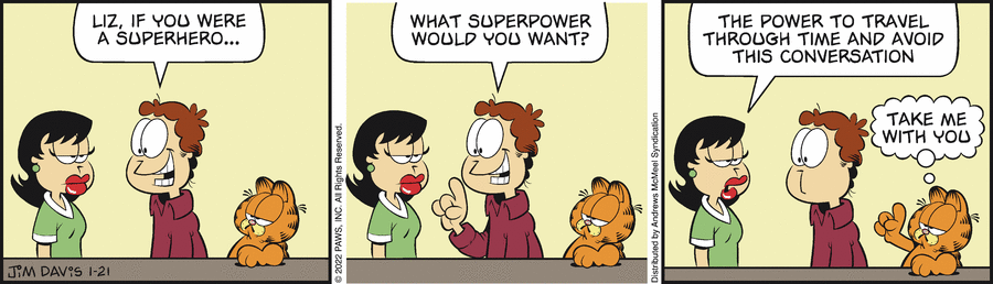 Garfield, January 21, 2022