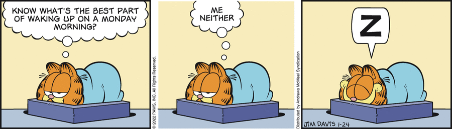 Garfield, January 24, 2022