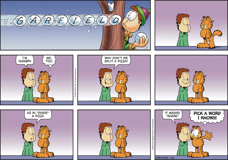 Garfield, January 30, 2022