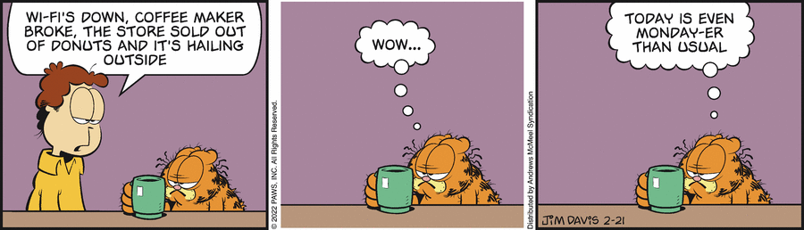 Garfield, February 21, 2022