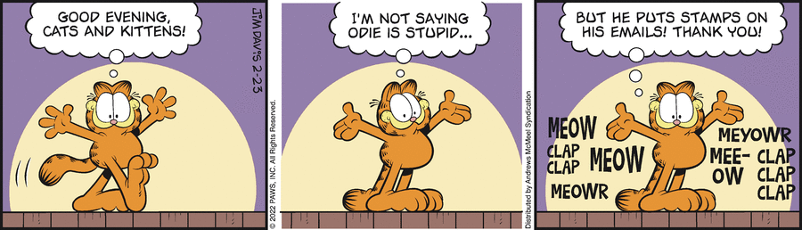 Garfield, February 23, 2022
