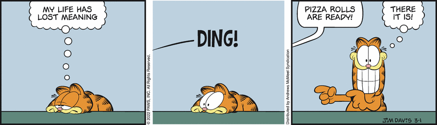 Garfield, March 1, 2022