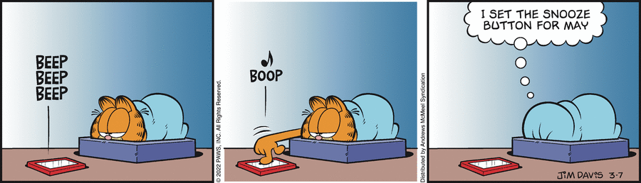 Garfield, March 7, 2022