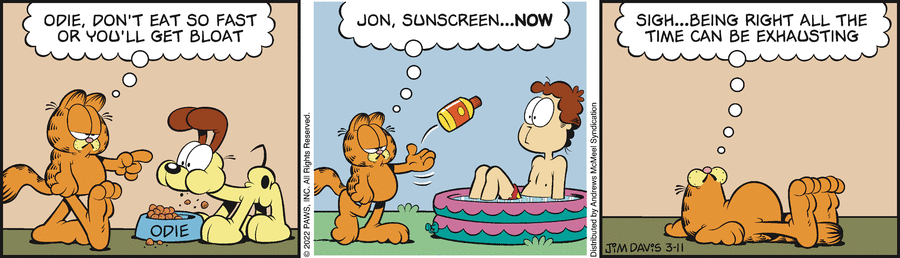 Garfield, March 11, 2022