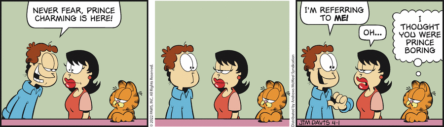 Garfield, April 1, 2022
