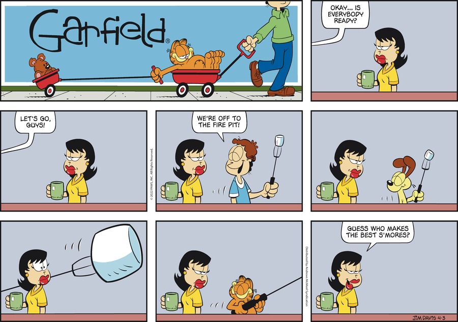 Garfield, April 3, 2022