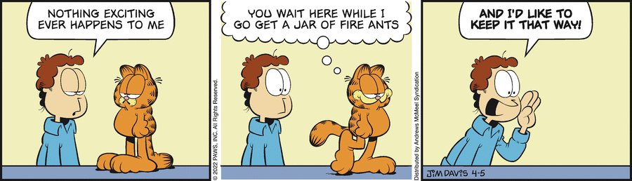 Garfield, April 5, 2022