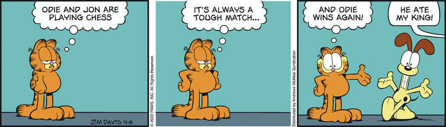 Garfield, April 6, 2022
