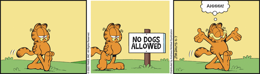 Garfield, April 7, 2022