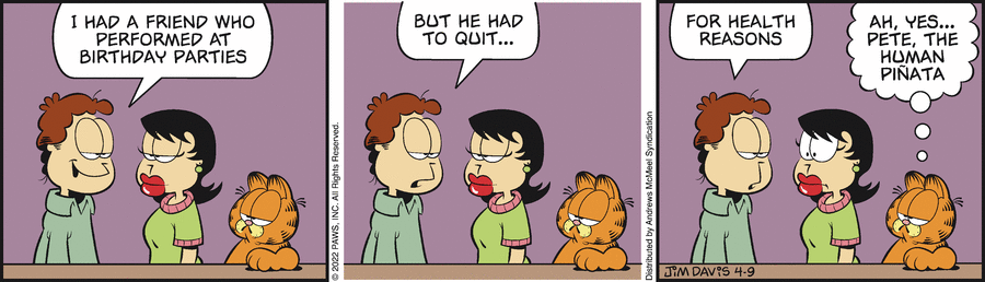 Garfield, April 9, 2022