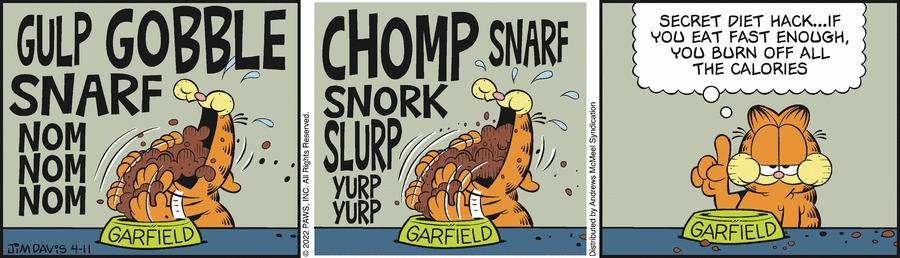 Garfield, April 11, 2022