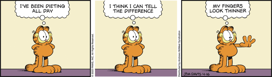 Garfield, April 16, 2022