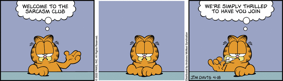 Garfield, April 18, 2022
