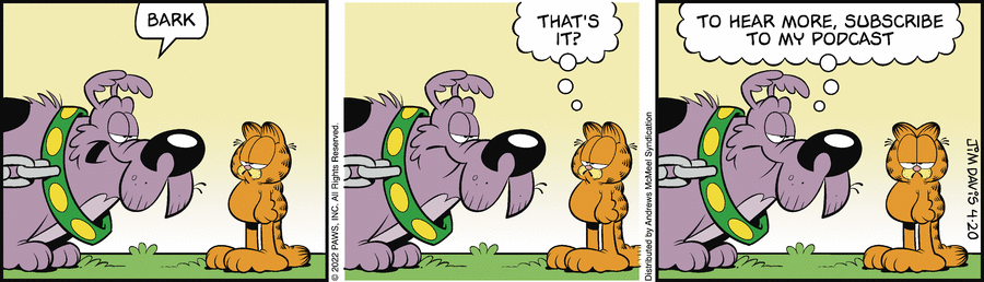 Garfield, April 20, 2022
