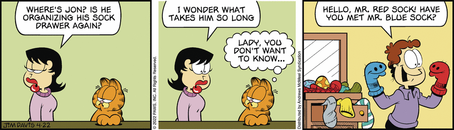 Garfield, April 22, 2022