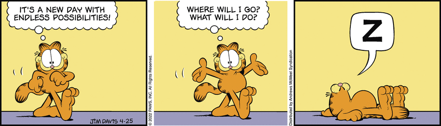 Garfield, April 25, 2022