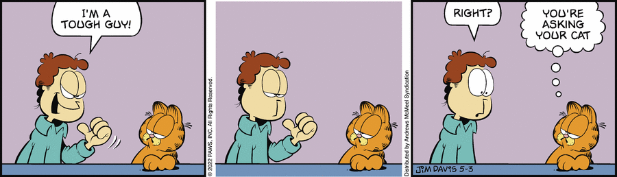 Garfield comic strip for Tuesday, May 3, 2022