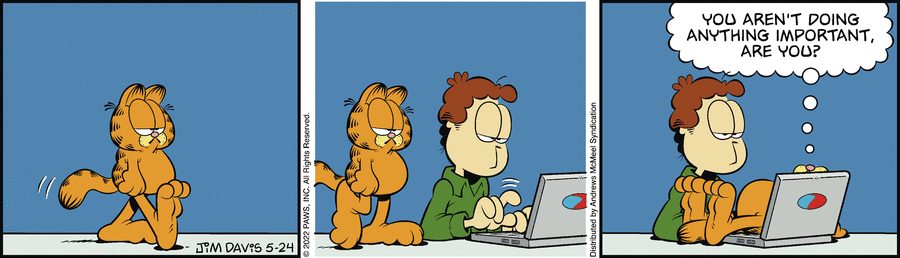 Garfield comic strip for Tuesday, May 24, 2022