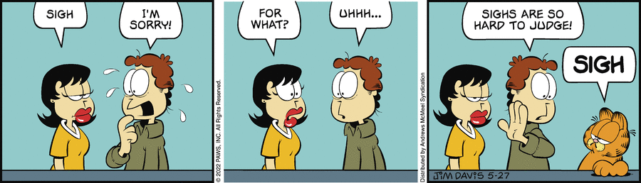 Garfield comic strip for Friday, May 27, 2022