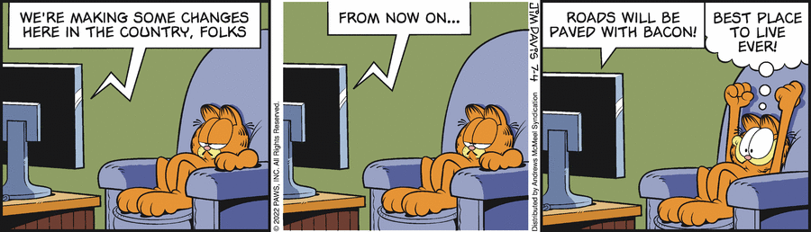 Garfield, July 4, 2022
