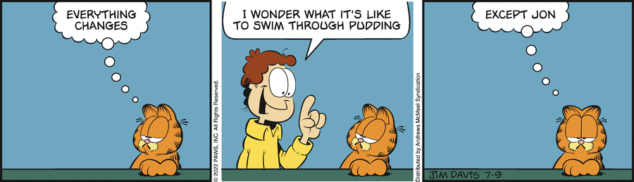 Garfield comic strip for Saturday, July 9, 2022