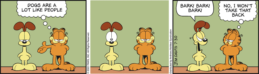 Garfield, July 30, 2022