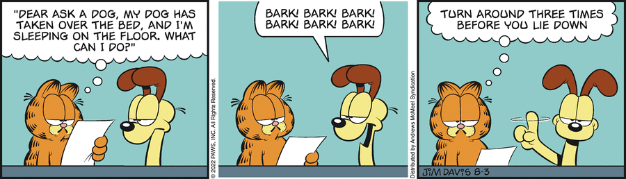 Garfield, August 3, 2022