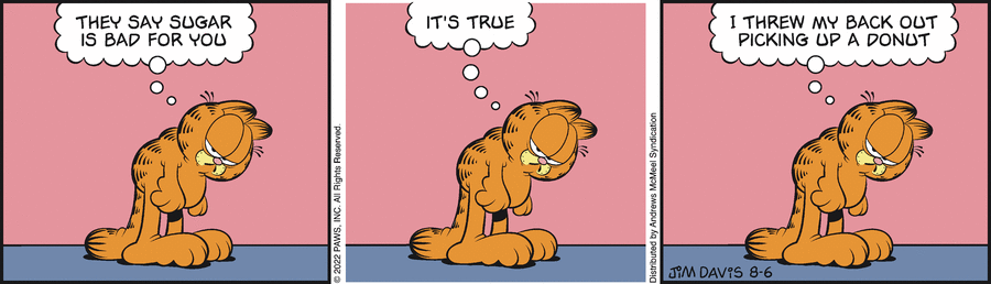Garfield, August 6, 2022