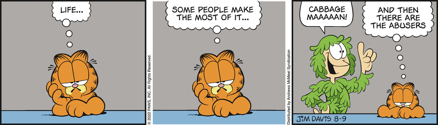 Garfield, August 9, 2022