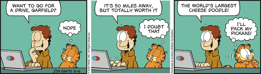 Garfield, August 16, 2022