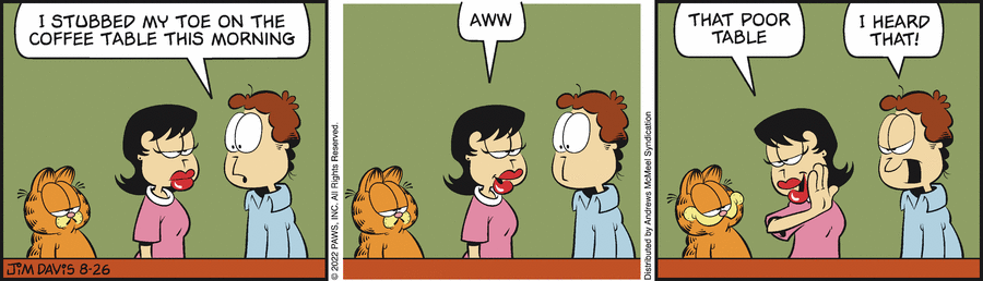 Garfield, August 26, 2022