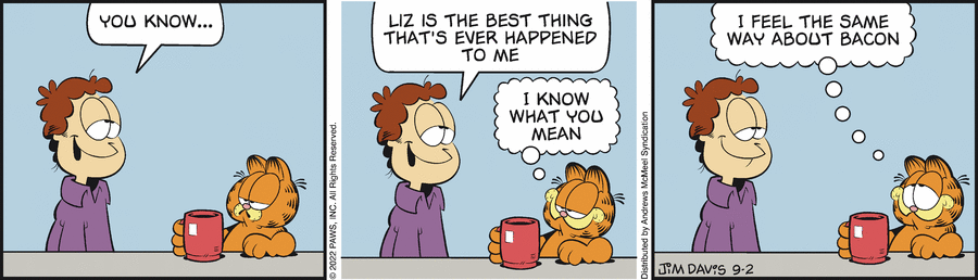 Garfield comic strip for Friday, September 2, 2022